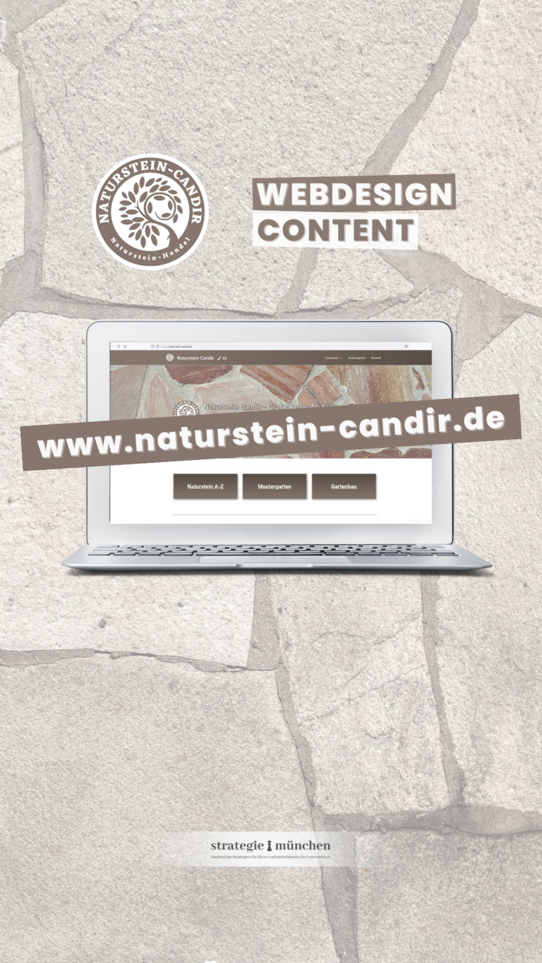 strategie münchen - webdesign - naturstein candir