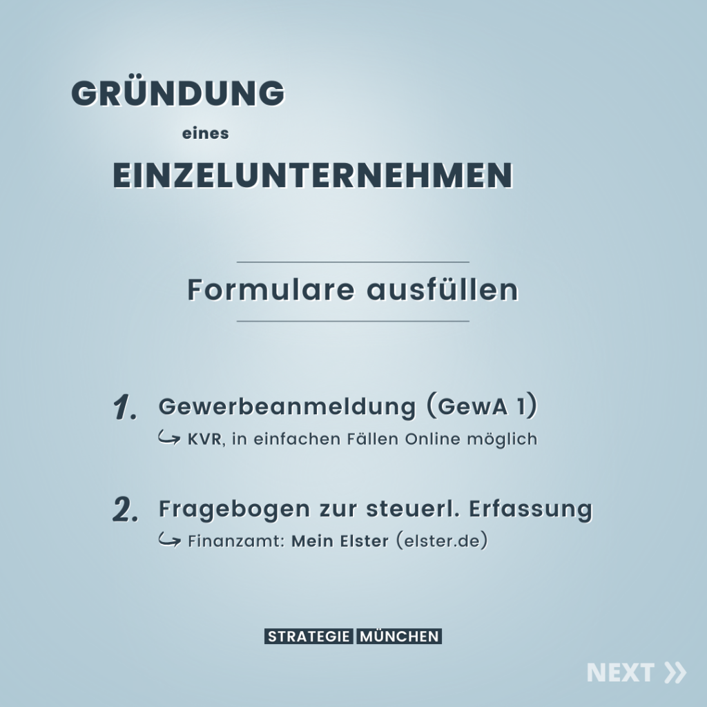 strategie münchen - Wie macht man sich "Selbständig"?